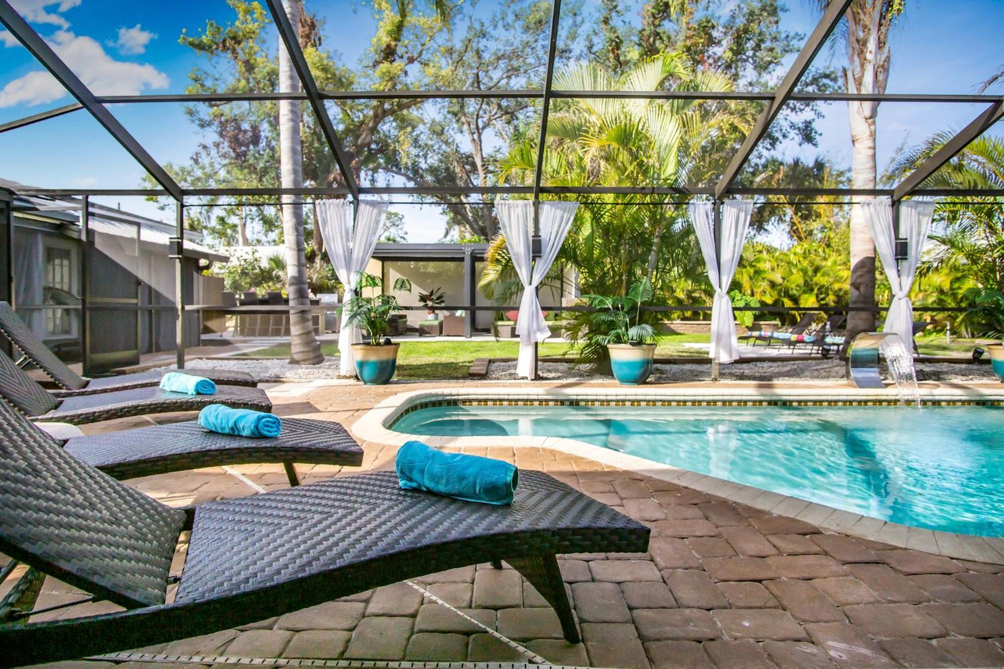 Luxury Zen Den With Heated Pool Just Off Siesta Key Sarasota Exterior foto